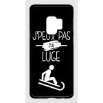 Coque galaxy s9 - j peux pas j ai luge 2 - noir