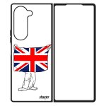 Coque pour galaxy z fold 6 silicone drapeau union jack angleterre anglais case britannique football smartphone ...