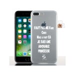 Coque gel iphone 7 plus faut pas me faire chier mais a part ca je suis une adorable princesse
