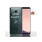 Coque gel s8 plus love rugby - housse t�l�phone silicone pas cher
