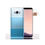 Coque gel samsung s8 pastel bleu - coque de telephone silicone arriere antichocs / housse pare chocs