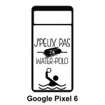 Coque google pixel 6 - j peux pas j ai water polo 1 - silicone - noir Coque google pixel 6 - j peux pas j ai water polo 1 - silicone - noir