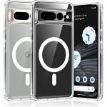 Coque pour google pixel 7 pro 5g 6, 7 , compatible avec magsafe recharge sans fil, magn�tique transparent ...