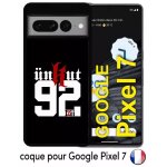 Coque pour google pixel 7 - unkut haut de seine 92 - silicone - noir