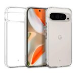 Coque pour google pixel 9 pro xl - housse etui silicone gel fine + verre trempe - transparent tpu
