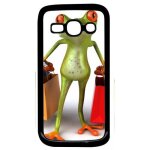 Coque - grenouille shopping - compatible avec samsung galaxy ace 3 - plastique - bord noir