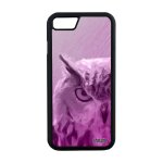 Coque hibou telephone pour iphone 8 silicone animal mobile rose design texture metal animaux chouette ...