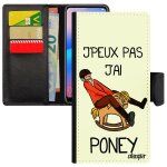 Coque honor 7a j'peux pas j'ai poney cheval drole aquaponey comique housse rigide humour bande dessin�e ...