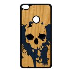 Coque honor 8 lite bois silicone tete de mort swag crane pirate squelette huawei honor 8 lite