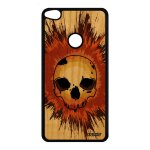 Coque honor 8 lite en bois silicone tete de mort tpu emo crane squelette huawei honor 8 lite