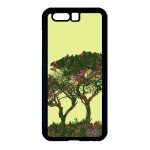 Coque pour honor 9 silicone arbres design rigide ecologie peinture telephone paysage zen feuilles housse ...