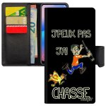 Coque honor 9 simili cuir portefeuille j'peux pas j'ai chasse drole telephone a clapet bd humoristique ...
