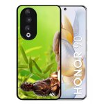 Coque pour honor 90 - zen attitude bouddha bougie - silicone - noir
