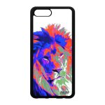 Coque honor v10 / view 10 en silicone lion roi orange felin pas cher fauve pop art lionne 4g savane tpu ...