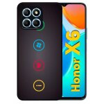 Coque pour honor x6 - rebus i love windows and phone - silicone - noir
