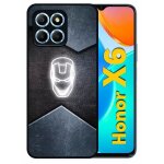 Coque pour honor x6 - superhero iron the man - silicone - noir