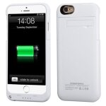 Coque housse �tui batterie 3200 mah blanc avec b�quille pour apple iphone 6 (4, 7' pouces)