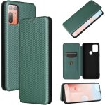 Compatible avec coque htc desire 20 plus, mince flip fibre de carbone [test de chute] antichoc stand ...