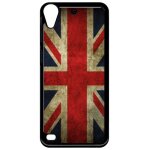 Coque htc desire 530 - drapeau uk royaume uni grunge flag - noir