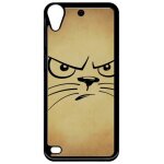 Coque htc desire 530 - smiley chat - noir