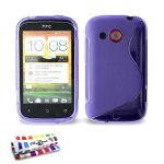 Coque htc desire c - le   s   violet silicone souple (tpu)