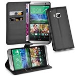 Coque pour htc one m9 en noir de jais housse de protection etui avec fermeture magnétique, fonction de ... Coque pour htc one m9 en noir de jais housse de protection etui avec fermeture magnétique, fonction de ...