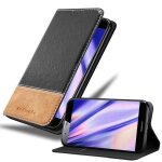 Coque pour huawei ascend g7 plus / g8 / gx8 en noir brun housse de protection etui avec fermeture magn�tique, ...