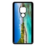 Coque huawei mate 20 - cadre paradisiaque cases sur piloties - noir