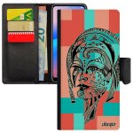 Coque huawei mate 20 pro cuir portefeuille femme graphique telephone fee cube carr� mobile portable portrait ...