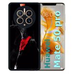 Coque pour huawei mate 50 pro - basket - silicone - noir