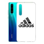 Coque pour huawei p30 - adidas logo blanc