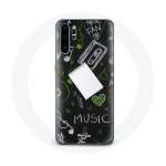 Coque pour huawei p30 music cl� de sol
