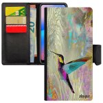 Coque huawei p30 pro colibri plumes case rigide dessin violet fleurs oiseau telephone animal petit vog ...