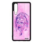 Coque huawei p30 silicone femme smartphone housse portable design plume pastel a