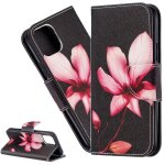 Coque huawei p40 lite, etui housse pour huawei p40 lite coque antichoc paillon fleur anime pu cuir flip ...