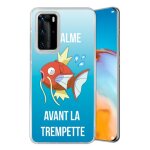 Coque pour huawei p40 - pok�mon le calme avant la trempette magicarpe