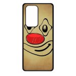 Coque pour huawei p40 pro - smiley clown nez rouge - noir