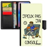 Coque huawei y5 2018 j'peux pas j'ai console geek je texte humoristique play case portable gamer blanc ...