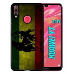 Coque pour huawei y7 2019 - listen to bob marley - noir