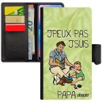 Coque humour j'peux pas j'suis papa pour mi 8 lite case a clapet mobile texte naissance fille telephone ...