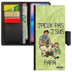 Coque humour j'peux pas j'suis papa de protection samsung note 20 simili cuir silicone cadeau fete des ...
