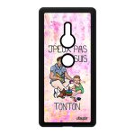 Coque humour j'peux pas j'suis tonton xperia xz2 silicone oncle case texte drole jpeux violet comique ...