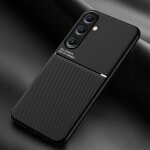 Coque hybride magntique en polycarbonate et tpu pour samsung galaxy a56 5g - motif classique et grain, ...