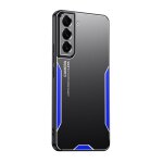 Coque hybride tpu et m�tal pour samsung galaxy s22 + 5g - blade series, bleu
