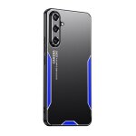 Coque hybride tpu et m�tal pour samsung galaxy s23 fe 5g - blade series, bleu