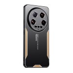 Coque hybride tpu m�tal pour xiaomi 14 ultra blade, or