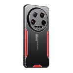 Coque hybride tpu m�tal pour xiaomi 14 ultra blade, rouge