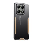 Coque hybride tpu m�tal pour xiaomi 14t blade, or