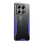 Coque hybride tpu m�tal pour xiaomi 14t pro blade, bleu