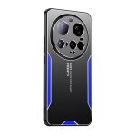 Coque hybride tpu m�tal pour xiaomi 15 ultra blade, bleu